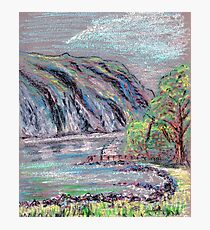 Lake district landscape pastel sketch Photographic Print