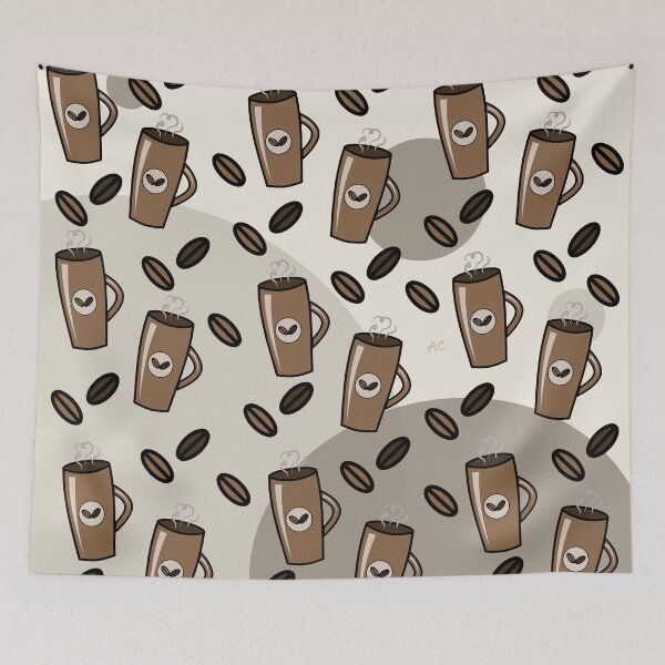 Item preview, Steaming Latte Mug Design designed and sold by iCraftCafe.
