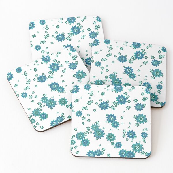 Item preview, Blue and Green Random Floral Pattern  designed and sold by babymel515.