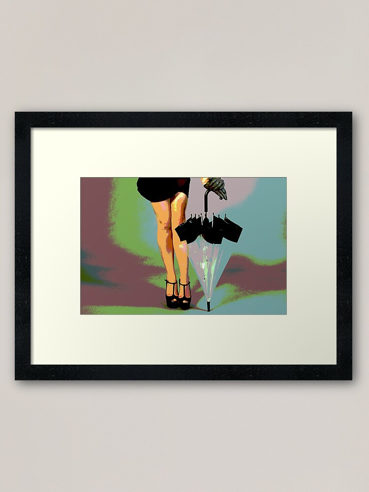 Alternate view of ready for rain..... Framed Art Print
