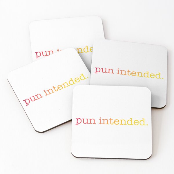 Item preview, Pun Intended Sticker  designed and sold by Allison Welch.