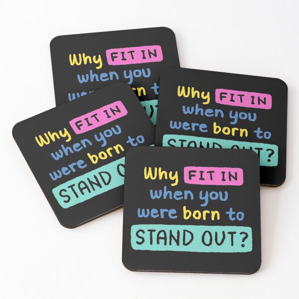 Item preview, Why Fit in when you were born to STAND OUT  designed and sold by Dollar Savings Store ⭐⭐⭐⭐⭐.