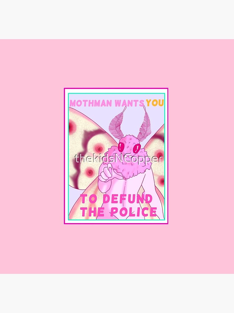 Disover Mothman defund the police Pin Button