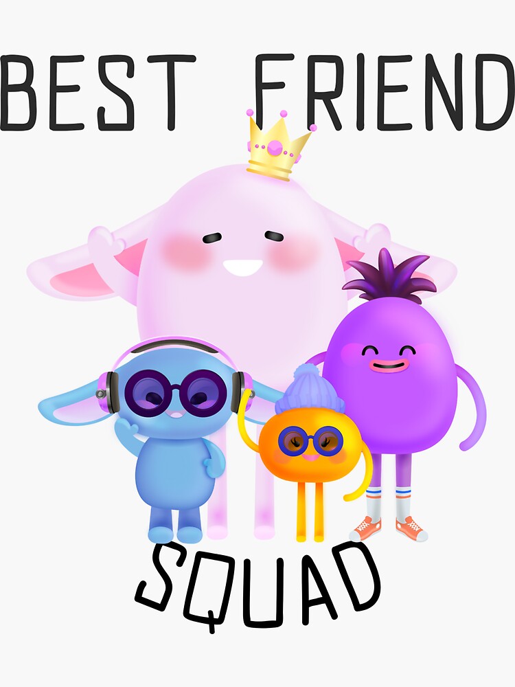 "BFF squad Shirt, Best Friends For Life." Sticker by Hakimcharqui