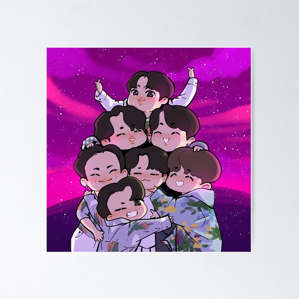 Item preview, BTS- Festa 2020 clebration OT7 fanart designed and sold by BtsArmyStuff.