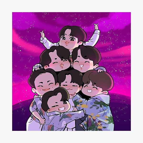 Item preview, BTS- Festa 2020 clebration OT7 fanart designed and sold by BtsArmyStuff.
