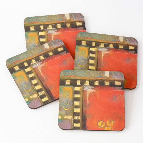 Item preview, Modern Grid Hand Painted Abstract Art Design designed and sold by NancyMerkle.