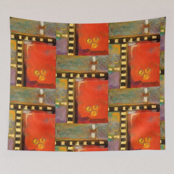Item preview, Modern Grid Hand Painted Abstract Art Design designed and sold by NancyMerkle.