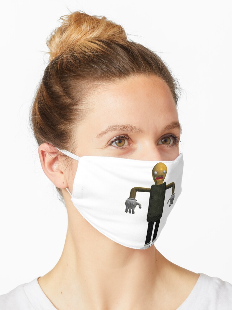 The Test Baldi S Basics Plus Mask By Merchgamestore Redbubble - baldi npc real roblox