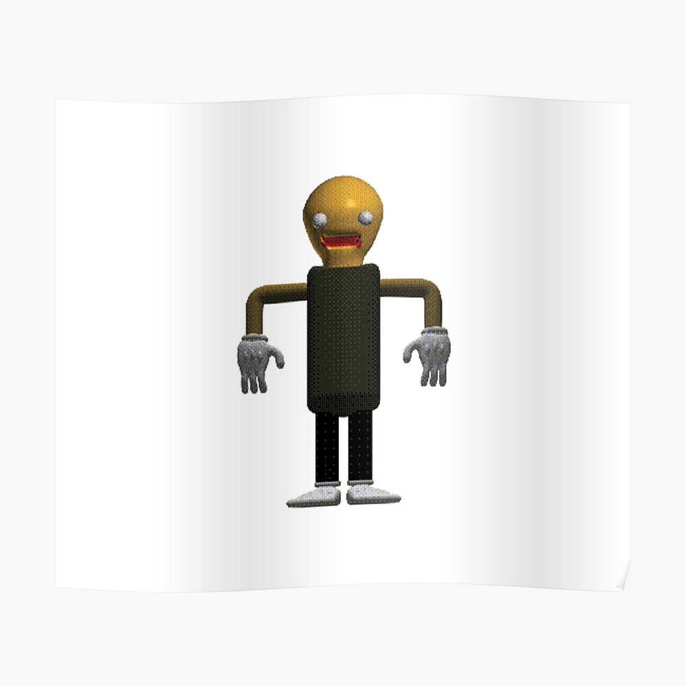 The Test Baldi S Basics Plus Mask By Merchgamestore Redbubble - baldi sit roblox