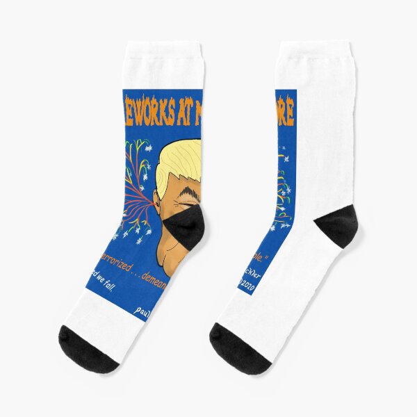 Fireworks at Mount Rushmore Socks