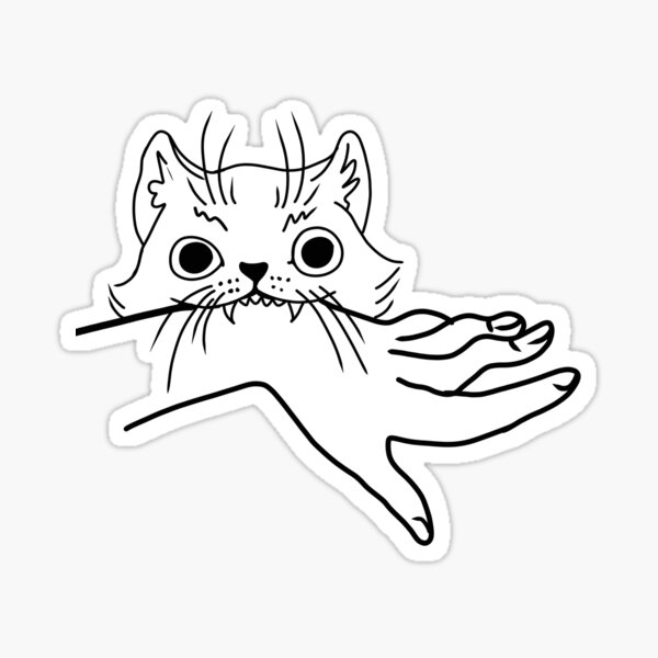 Me and my cat Sticker
