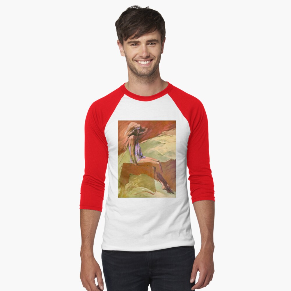 Item preview, Baseball ¾ Sleeve T-Shirt designed and sold by sara-moon.