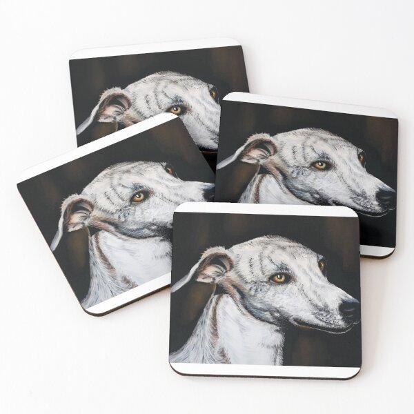 Item preview, soft pastel whippet designed and sold by Dylan Shelmerdine.