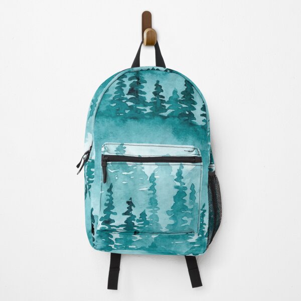 Item preview, Watercolor Misty Pine Forest designed and sold by Vector Scout Lab.