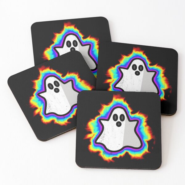 Item preview, Cute Halloween Rainbow Ghost Emoji designed and sold by terrordrome.