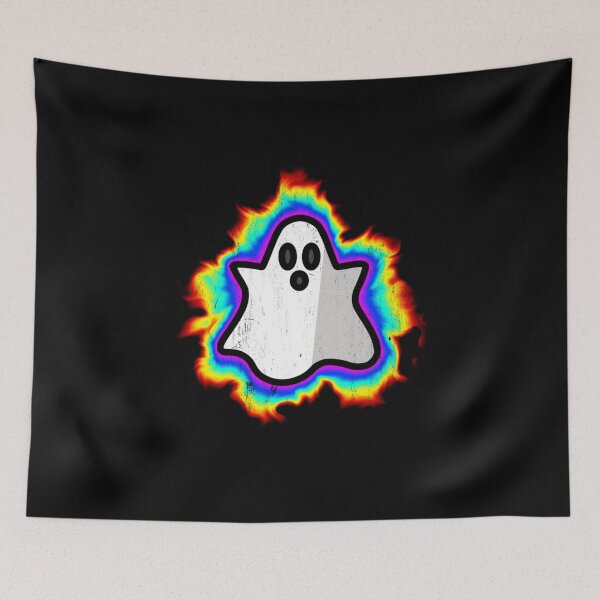 Item preview, Cute Halloween Rainbow Ghost Emoji designed and sold by terrordrome.