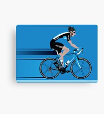 Bradley Wiggins Team Sky Canvas Print