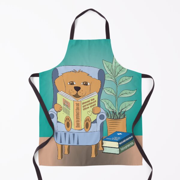 Item preview, Dog Reading designed and sold by iCraftCafe.