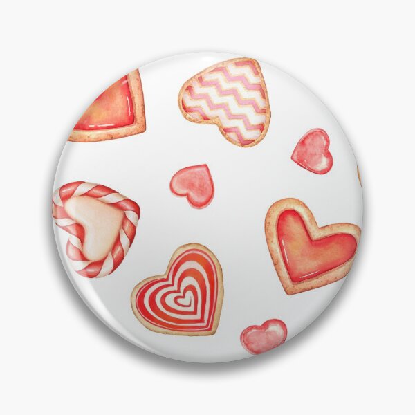 Item preview, Seamless pattern with heart cookies designed and sold by Lyubava.