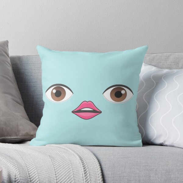 Eye Mouth Eye Throw Pillow
