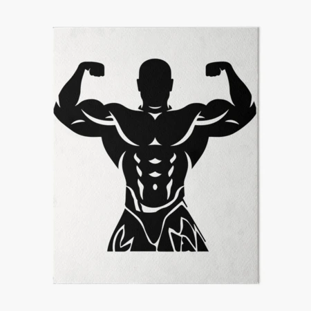 Gym Powerlifting Bodybuilding Saying Gift Faux Canvas Print