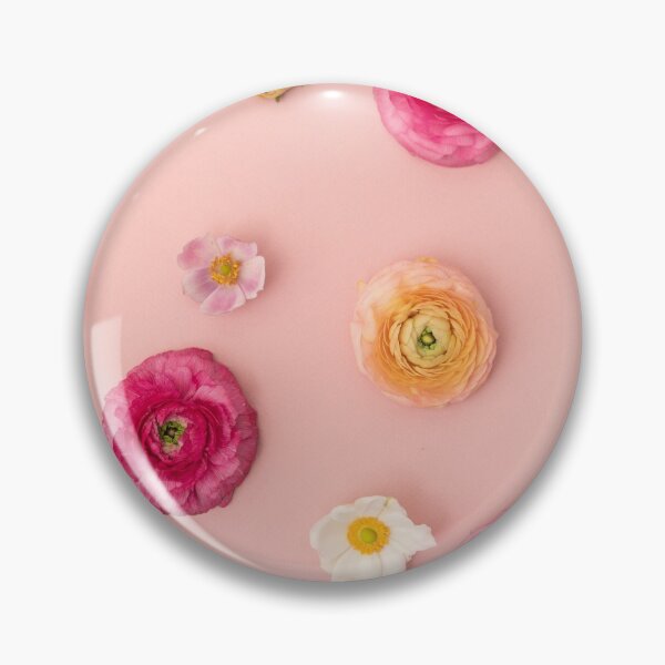 Item preview, Floral Flat Lay Background with Rununculus and Anemones designed and sold by Ilze Lucero.