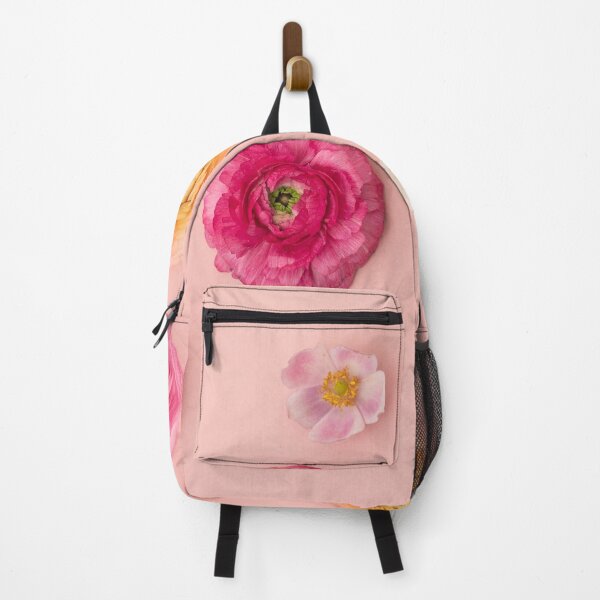 Item preview, Floral Flat Lay Background with Rununculus and Anemones designed and sold by Ilze Lucero.