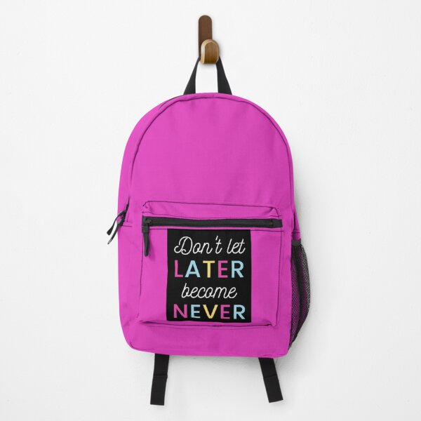 Item preview, Don't Let Later Become Never Inspirational Short-Sleeve Unisex Motivational T-Shirt designed and sold by MarciaRocha.
