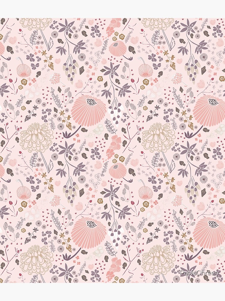 Field of Flowers in Pink and Purple by PaulaOhreen