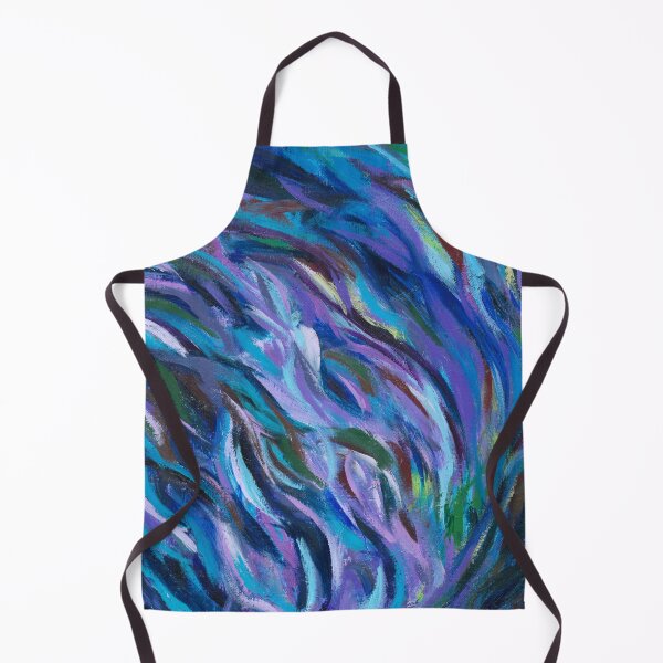 Cascade, Abstract Landscape Art by Courtney Hatcher Apron
