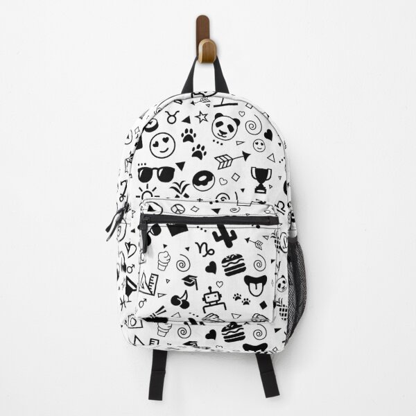 Item preview, Cartoon Icons Super Cool Doodle Art Black and White Doodles designed and sold by GDCdesigns.