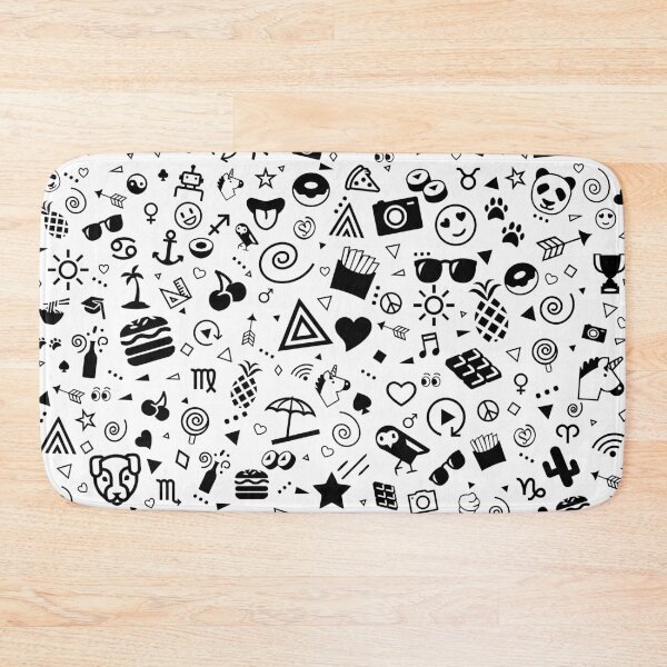 Item preview, Cartoon Icons Super Cool Doodle Art Black and White Doodles  designed and sold by GDCdesigns.