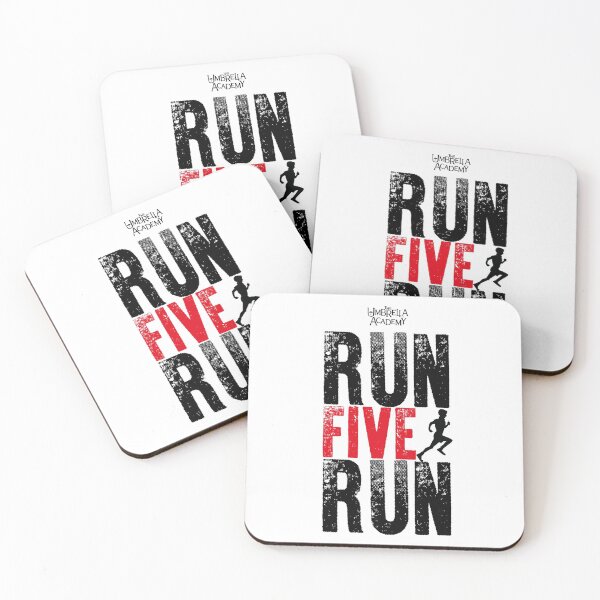 Item preview, UMBRELLA ACADEMY RUN FIVE RUN designed and sold by FunGangStore.