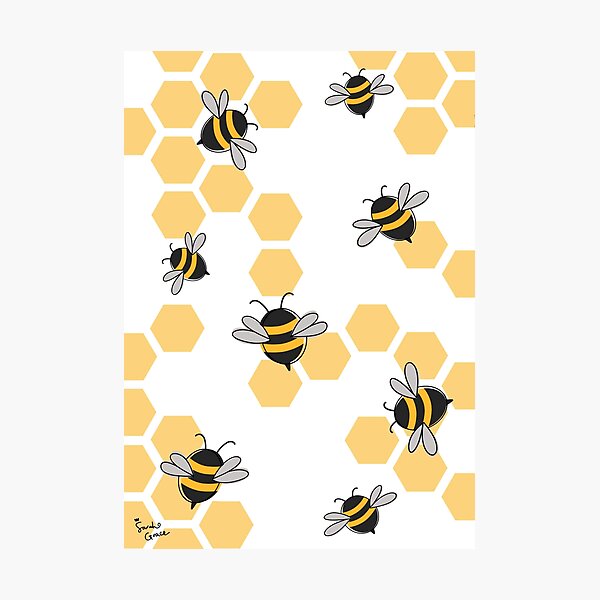 Bees Print Photographic Print
