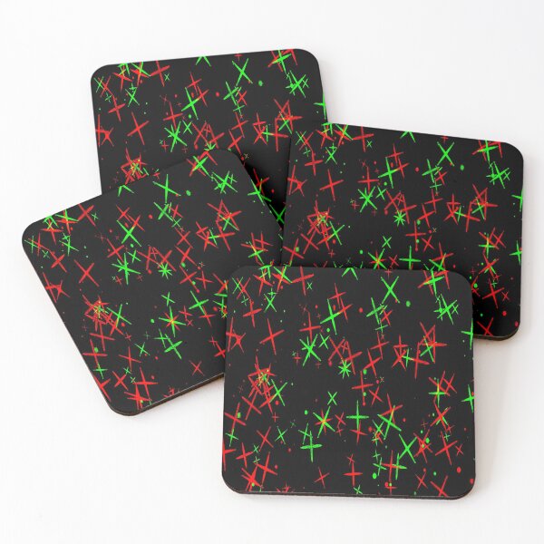 Item preview, Star Speckles Red & Green designed and sold by Up Life Designs.