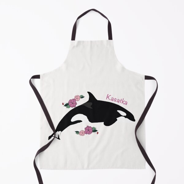 Item preview, Kasatka the killer whale flower art designed and sold by Animaldesigns24.