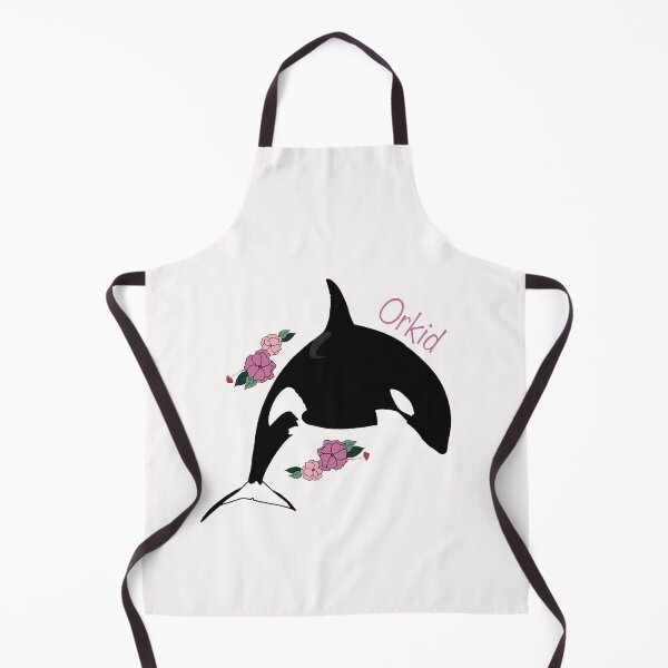 Item preview, Orkid the killer whale flower art designed and sold by Animaldesigns24.