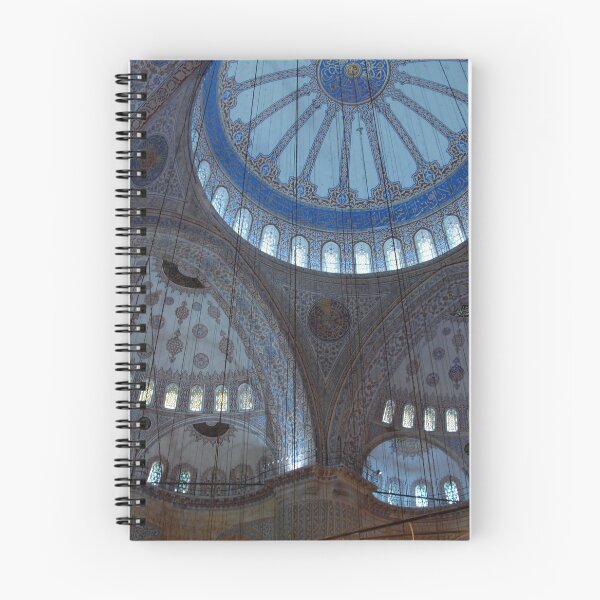 Aperçu de l'œuvre Intérieur de la mosquée bleue, architecture ottomane, Istanbul, Turquie créée et vendue par worldways.