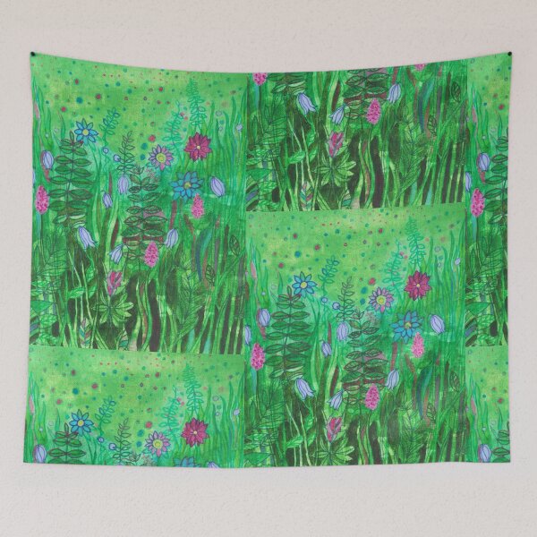 Item preview, Wildflower meadow painting designed and sold by esvb.