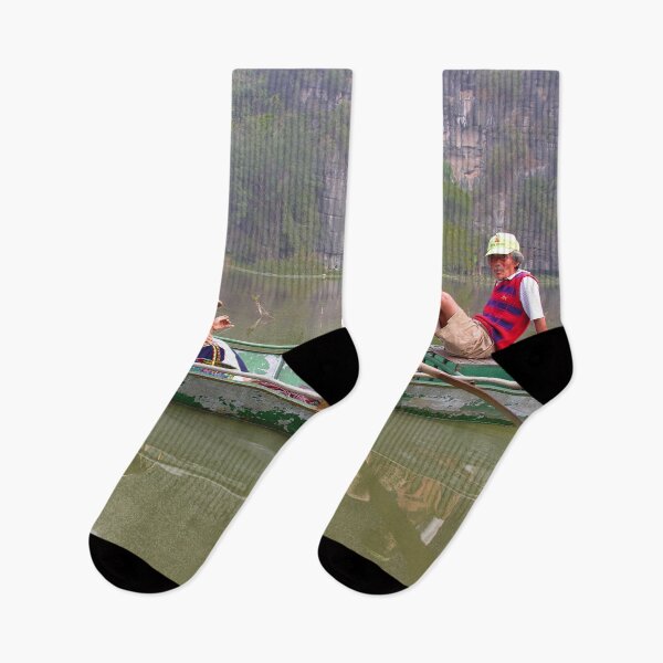 Item preview, Boat Trip Woman Sewing Man Rowing, Vietnam designed and sold by worldways.