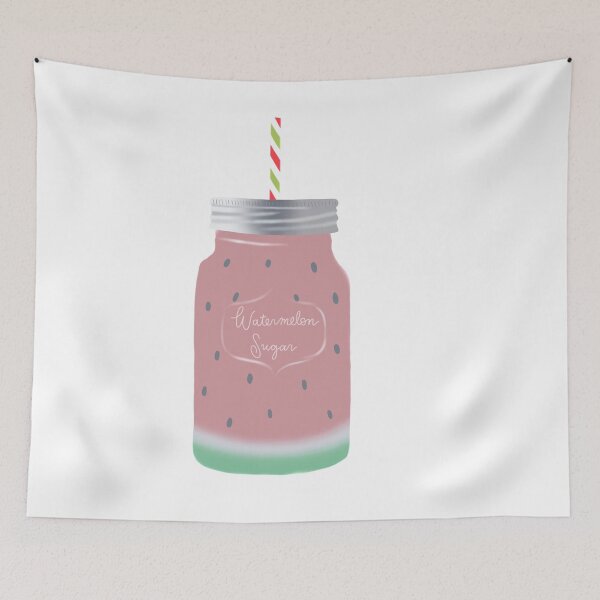 Item preview, Watermelon Glass Jar Drink designed and sold by hannahbanana888.