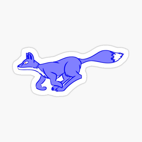 Blue Fox Sticker