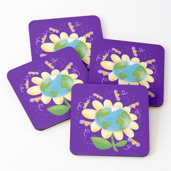 Item preview, PLANET Flower with bees designed and sold by jasmineberry.