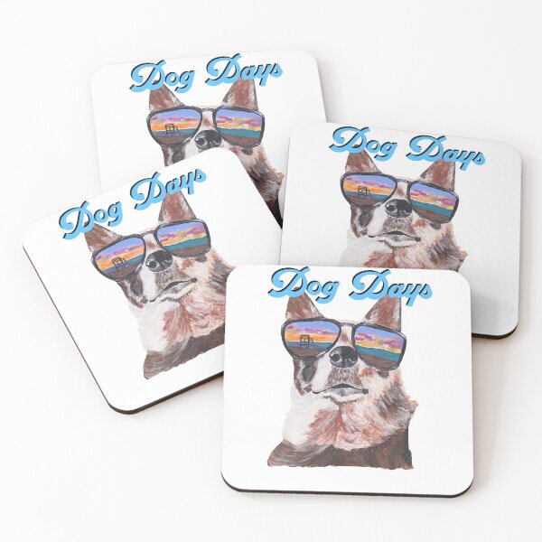 Item preview, Dog Days at Sunset designed and sold by ArtByAmy.