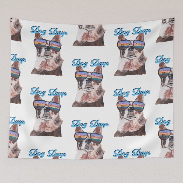 Item preview, Dog Days at Sunset designed and sold by ArtByAmy.
