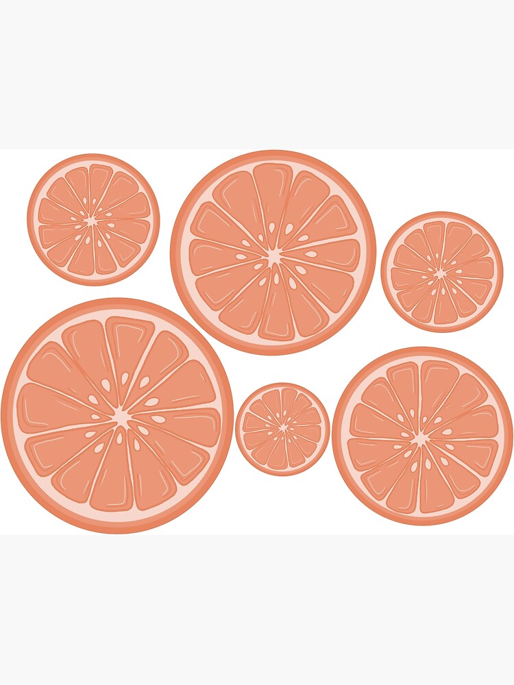 "Bundle of Citrus Grapefruit Fruit Wheels " Poster by kayleefisherr