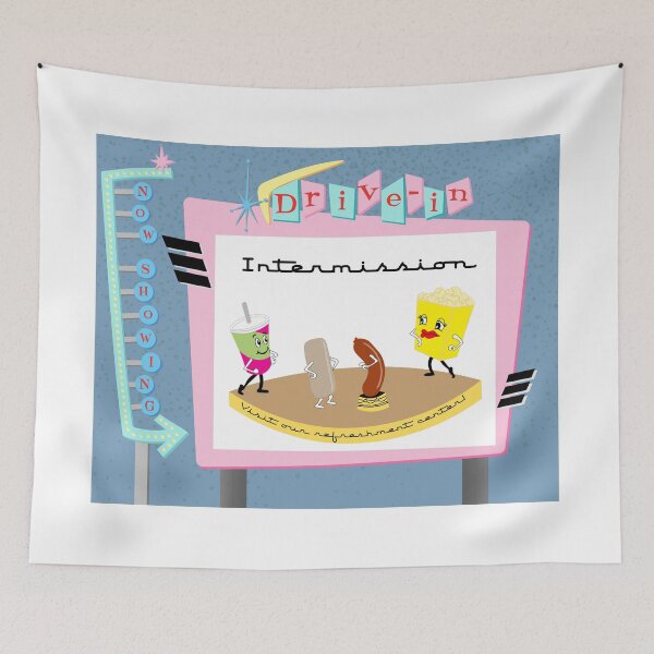 Item preview, Mid-Century Modern Drive-in designed and sold by FabPosters4Less.
