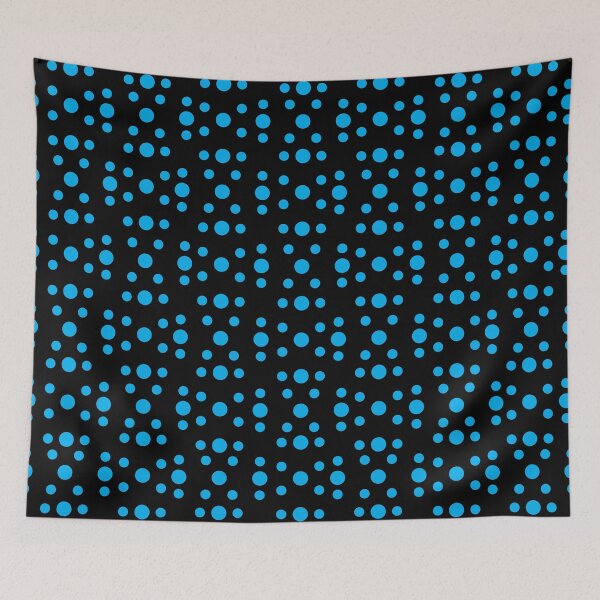 Item preview, Geometric Large Dotted line Pattern no.6 Blue and Black designed and sold by Neil Feigeles.