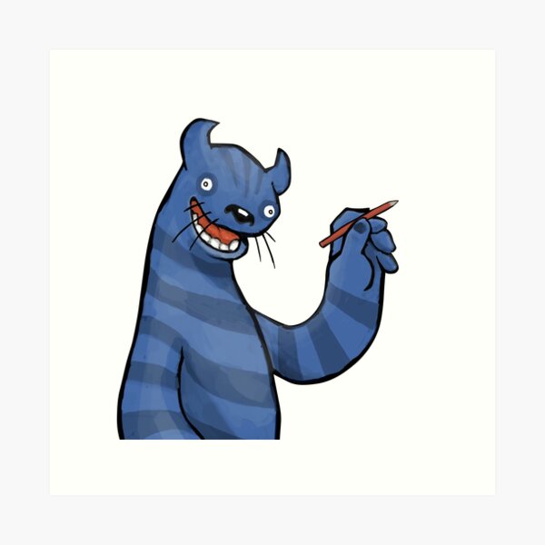 Even Monsters Like To Draw Art Print